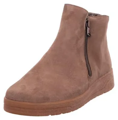 Produktbild von Semler Damen Stiefeletten mit seitlichem Reißverschluss und festem Halt, Braun