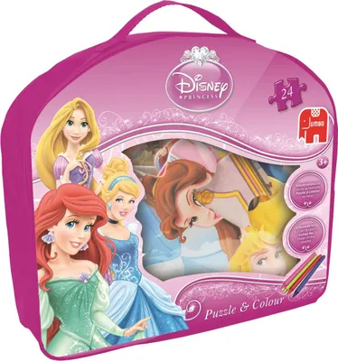 Produktbild von Disney Princess - Puzzle & Colour