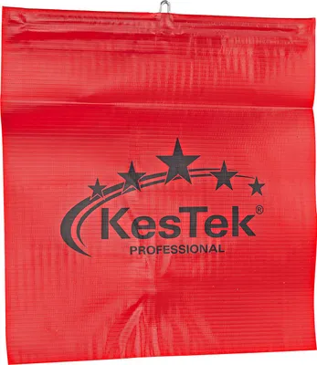 Produktbild von Kestek Warnflagge / Schlussfahne, rot, 300 x 300 mm, mit Aufhängeöse
