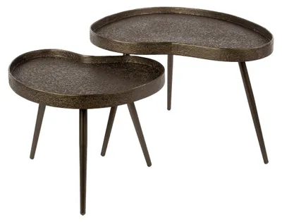 Produktbild von AnLi Style Couchtisch Contour, nierenförmig, 2er-Set