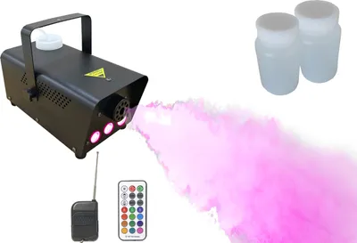 Produktbild von Professionelle LED Nebelmaschine mit Fernbedienung & Farbwechsel - inkl. Nebelfluid