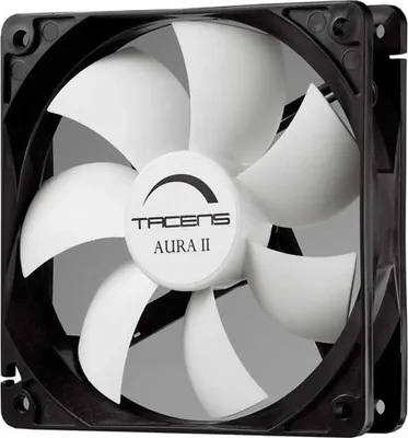 Productafbeelding van Tacens Aura II, ventilator, 8 cm, zwart, wit