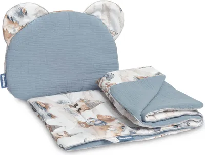 Produktbild von SENSILLO Bettzeug für Kinderbuggy, Kinderwagen und Kinderbett - Jeans