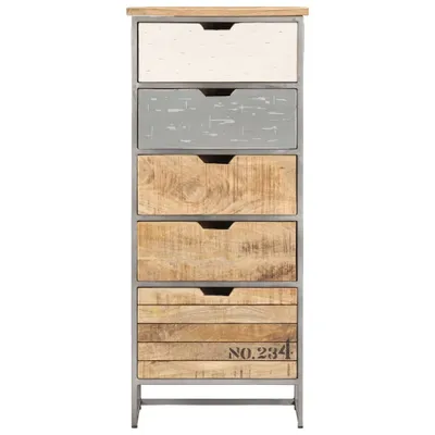 Immagine prodotto di Cassettiera 45x30x105 cm in Legno Massello di Mango