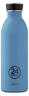 Produktbild von 24Bottles Trinkflasche Urban 500ml Powder B, 500 ml, Tägliche Nutzung, Blau, Edelstahl, 210 mm, 6,5 cm