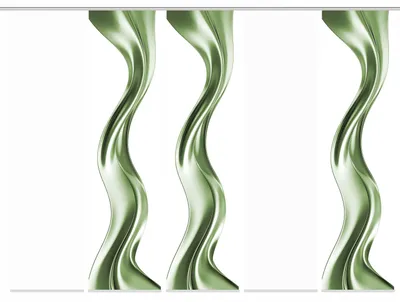 Produktbild von Schiebegardine OAKLEY, Seidenoptik, Digitaldruck, 245x60 cm, Wellenmotiv, mit Zubehör