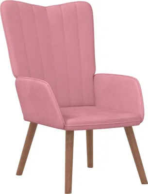 Immagine prodotto di vidaXL Poltrona relax in velluto rosa