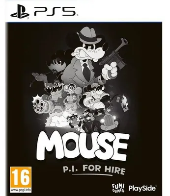 Zdjęcie produktu dla Mouse P.I. for Hire (PS5): Gra akcji z perspektywy pierwszej osoby, detektywistyczna opowieść w stylu noir, z ręcznie rysowaną animacją
