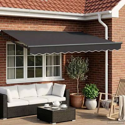 Image de vidaXL Store électrique rétractable, anthracite, 3 x 2,5 m