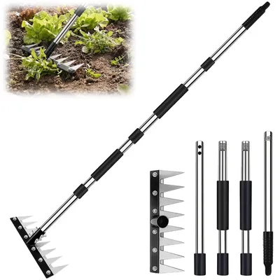 Productafbeelding van Omgoods - Tuinhark - 155 cm, Manganese Staal, 8 Tanden