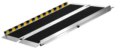 Immagine prodotto di Rampa portatile per sedia a rotelle, 915 mm, rampa pieghevole in alluminio antiscivolo per disabili, capacità di carico 800 lbs, ideale per porte, gradini, scale, ingressi, soglie e per l'utilizzo con scooter