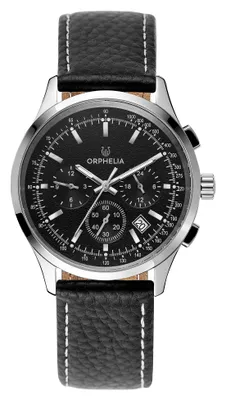 Produktbild von Orphelia OR81701 Herren-Armbanduhr, Edelstahl-Gehäuse, Leder-Armband