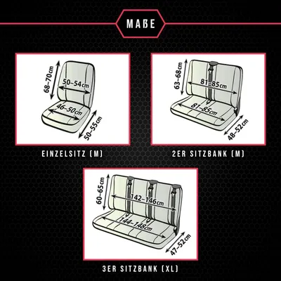Immagine prodotto di Coprisedili per VW T4 (90-03) 8 posti SET coprisedili auto slipcovers