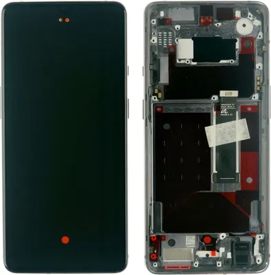 Produktbild von OnePlus 7T Display Bildschirm Anzeige OLED Touchscreen Rahmen Glas silber
