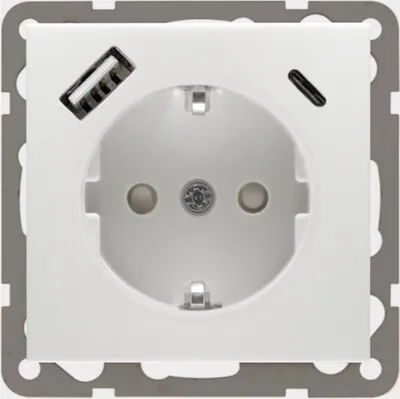 Image de Prise Peha avec chargeur USB rws D 6511.02 SI CA (00243951)