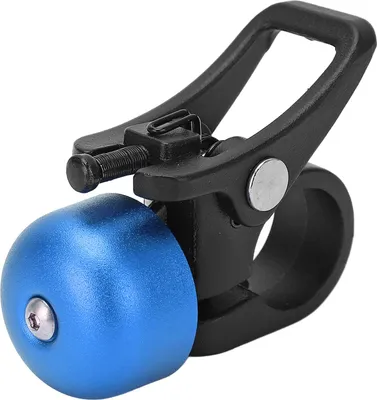 Produktbild von Rollerklingel, Aluminiumlegierung, klarer Klang, kompaktes Fahrradlenkerhorn für Xiaomi, Blau