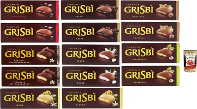 Produktbild von Testpaket Vicenzi Grisbì kekse Mürbeteiggebäck, gefüllt mit weicher creme 14x 150 g + italian Gourmet polpa 400g