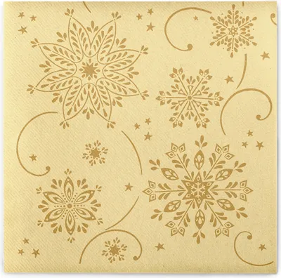 Produktbild von Airlaid Serviette Cristal in Creme, 40 x 40 cm, 50 Stück - Mank