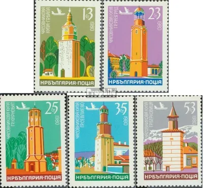 Produktbild von Briefmarken Bulgarien 1980 Mi 2941-2945 (kompl.Ausg.) postfrisch Uhrtürme