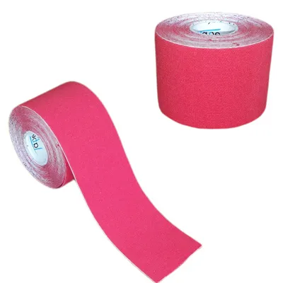 Produktbild von 2 Rollen - Tapefactory24 Getting Started Kinesiologie Tape 5cm x 5m - rot, Tapes Taping Klebeband Tapeverband Bandage wasserfest