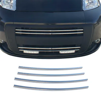 Image de Moulure de Grille de Calandre pour Citroen Nemo 2008-2015 Chromé 4Pcs