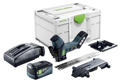 Zdjęcie produktu dla Festool ISC 240 EB-Basic akumulatorowa pilarka do izolacji 18 V 240 mm + 1x akumulator 5,0 Ah + ładowarka + Systainer
