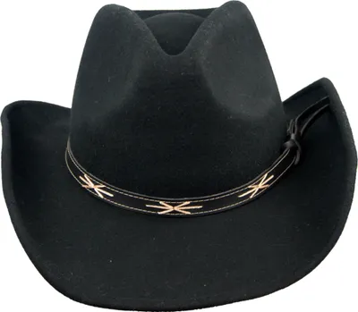 Produktbild von Knautschhut aus Wollfilz formbar in schwarz - Cowboyhut  Westernhut Gr. 53 cm