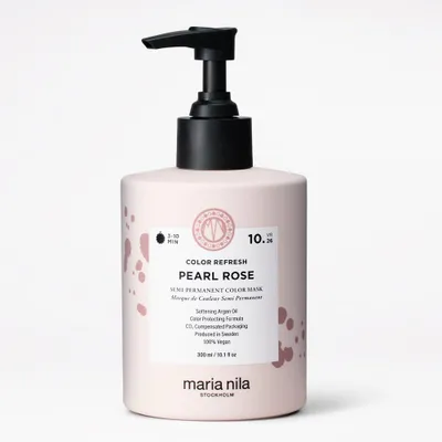 Zdjęcie produktu dla Maria Nila Color Refresh, 300 ml, Kobiety, Pearl Rose, Odżywiający, Nawilżający, Świecący, Korekta kolorów, Buteleczka z pompką, Aqua/Water/Eau, Cetearyl Alcohol, Behentrimonium Chloride, Cetyl Alcohol, Argania Spinosa Kernel...
