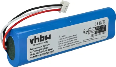 Produktbild von vhbw Akku kompatibel mit Ecovacs Deebot N8, N8 Pro, DX55 (T5 Neo) Saugroboter (3400 mAh, 14,4 V, Li-Ion)