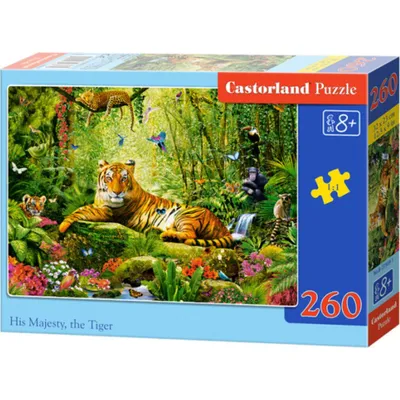 Obrázok produktu pre Puzzle 260 dielov Jeho Veličenstvo tiger Castorland 27569