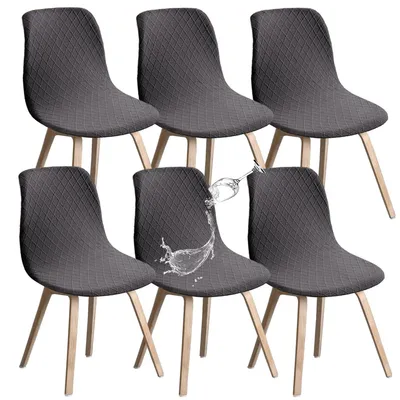 Produktbild von Solidchoice – Dehnstühle für Esszimmerstühle, Set mit 6 Stück