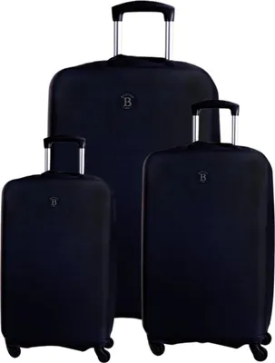 Produktbild von BERTOO Reisekofferhülle - Schwarzes 3er-Set (M, L, XXL)