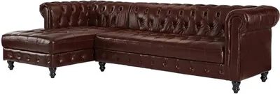 Produktbild von Chesterfield Ecksofa Sofa Couch Polster Eckgarnitur klassische Möbel Sofas Neu