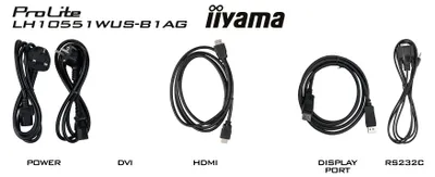 Obrázek produktu pro iiyama LH10551UWS-B1AG, Plochá digitální tabule, 2,66 m (104.7"), LED, 5120 x 2160 px, 24/7