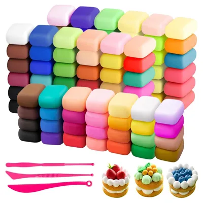 Productafbeelding van 100 Kleuren Lucht Droog Klei Set voor Kinderen