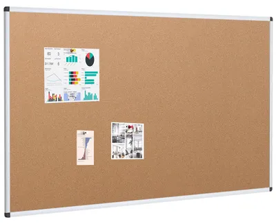 Produktbild von Pinnwand Korktafel mit Aluminiumrahmen 150 x 90 cm für Zuhause und Büro