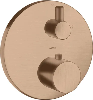 Produktbild von Thermostat AXOR UNO² UP m Ab u Umstellventil brushed red gold brushed red gold