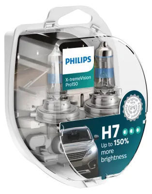 Produktbild von 2x PHILIPS H7 Glühlampen Fernlicht 12V 55W PX26d Halogen 12972XVPS2