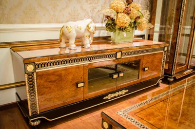 Produktbild von Sideboard TV Lowboard RTV XXL Schrank Tisch Wohnzimmer Holz Klassisch Barock E69