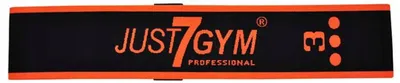 Produktbild von Just7Gym Mini Band Pro Widerstandsgummi Orange-Schwarz 42 cm