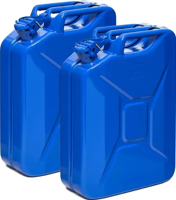 Produktbild von Oxid7® by BW Kraftstoffkanister Metall Benzinkanister 2x 20 Liter - Blau RAL 5005 - UN-Zulassung - Hergestellt in Europa