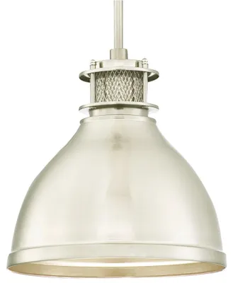 Immagine prodotto di Lampada a sospensione in stile vintage industriale, nichel spazzolato, per 1 sorgente luminosa