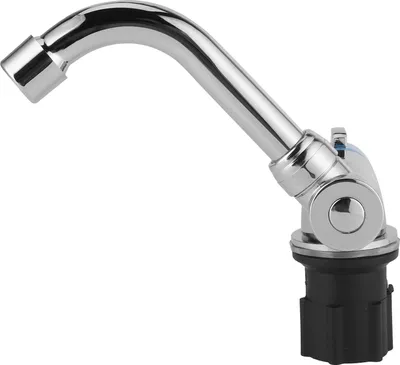 Immagine prodotto di Rubinetto con filettatura da G1/2", uscita per acqua calda e fredda, rotazione di 360 gradi, per camper, caravan, cucina, bagno