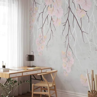 Produktbild von Selbstklebende Folie Fototapete - Mysterious Plants - First Variant 441x315 cm Blumen b-B-0660-a-b