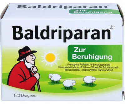Obrázek produktu pro Baldriparan potahované tablety k uklidnění, 120 ks. Potahované tablety