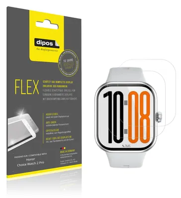 Image de 2x Film de protection d'écran pour Honor Choice Watch 2 Pro, recouvre 100% de l'écran, dipos Flex