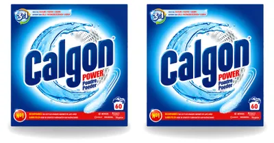Obrázok produktu pre 2 balenia čistiaceho prostriedku Calgon 3 v 1 Power Anti-Kalk do práčok, práškový, 1,5 kg - výhodný balík