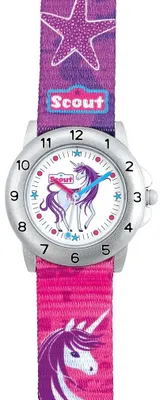 Produktbild von Scout Mädchen Armbanduhr Action Girls 164000042 Einhorn pink
