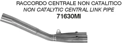 Immagine prodotto di Raccordo centrale ARROW non catalitico per Yamaha YZF R1