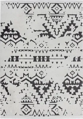 Produktbild von Agadir 100 Weiß / Schwarz 80cm x 150cm